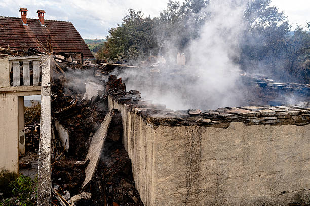 Professional Fire Damage Removal technician working in Houston, PA
